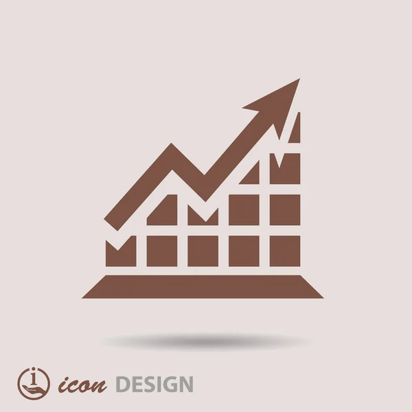 Graph icon — Stock Vector