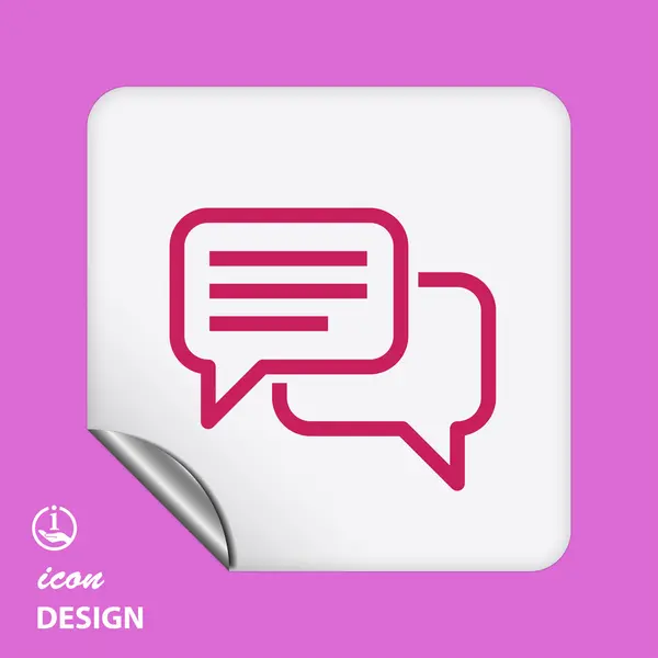 Message or chat icon — Stock Vector