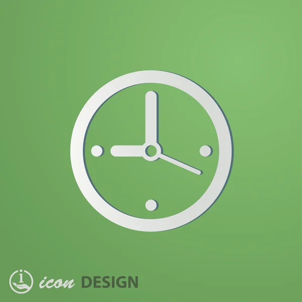 Icono del reloj — Vector de stock