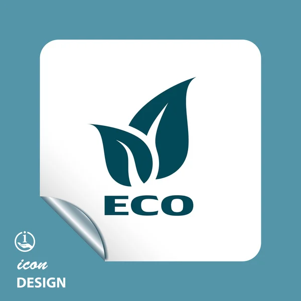 Значок eco — стоковый вектор