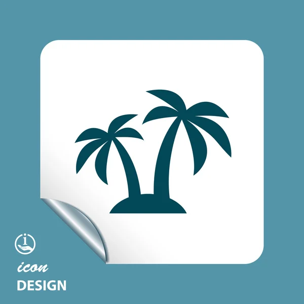 Island icon — Stock Vector