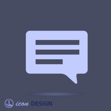 ileti veya sohbet simgesi