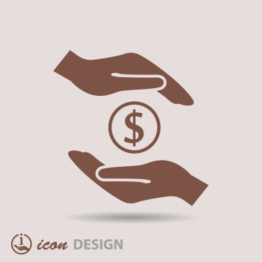 Ellerin simgesinde para