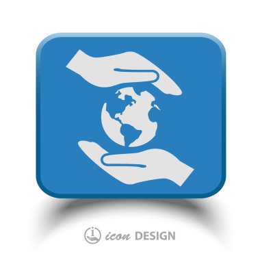 Ellerin simgesinde Küre