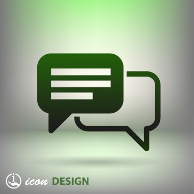 ileti veya sohbet simgesi