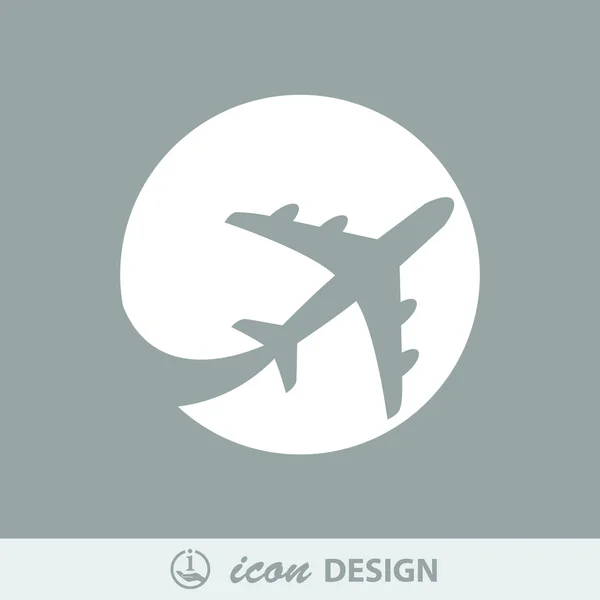 Icono del avión — Vector de stock