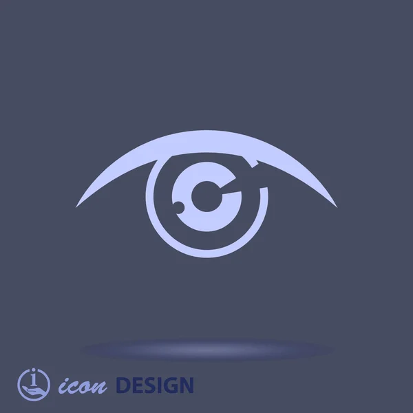 Pictograph van oog — Stockvector