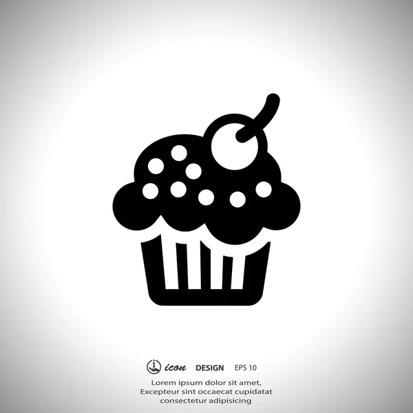 Pictograph van cake — Stockvector