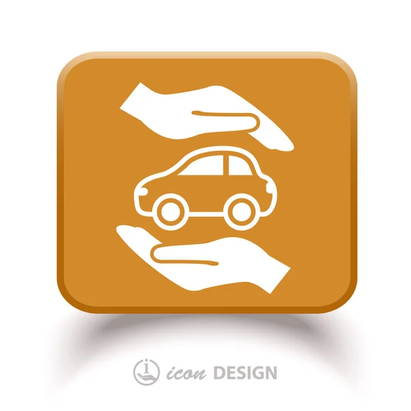 Icono del coche — Vector de stock