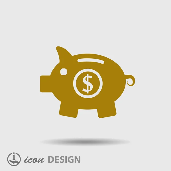 Moneybox icono — Archivo Imágenes Vectoriales