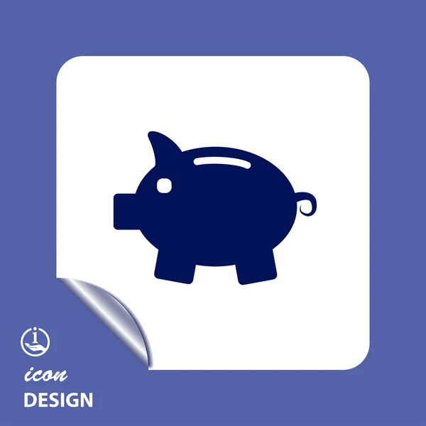 Moneybox icono — Vector de stock