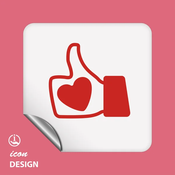 Like icon — Stock Vector