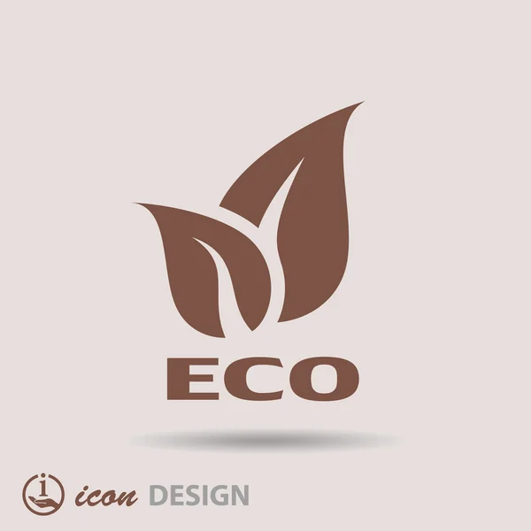 Ikona Eco — Wektor stockowy