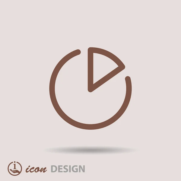 Icono gráfico circular — Vector de stock