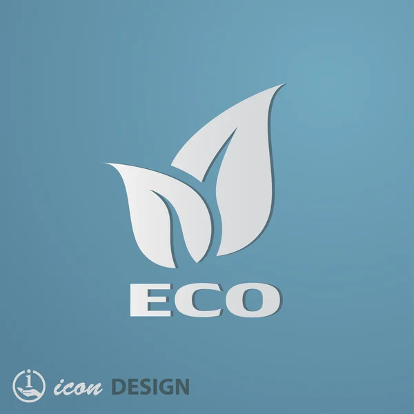 Icono ecológico — Vector de stock