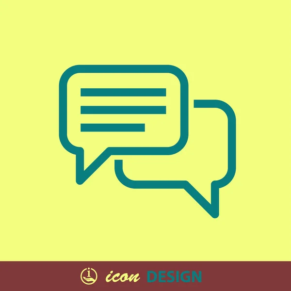 Message or chat icon — Stock Vector