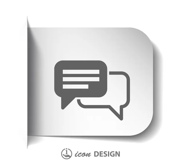 Message or chat icon — Stock Vector