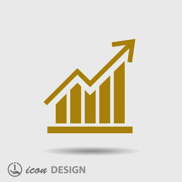 Icona del grafico aziendale — Vettoriale Stock