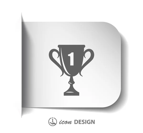 Champions cup pictogram — Stockvector