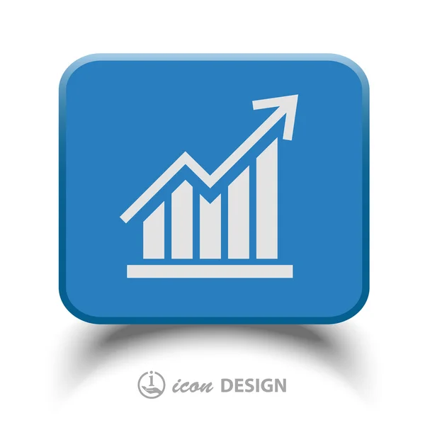 बिजनेस ग्राफ आइकन — स्टॉक वेक्टर