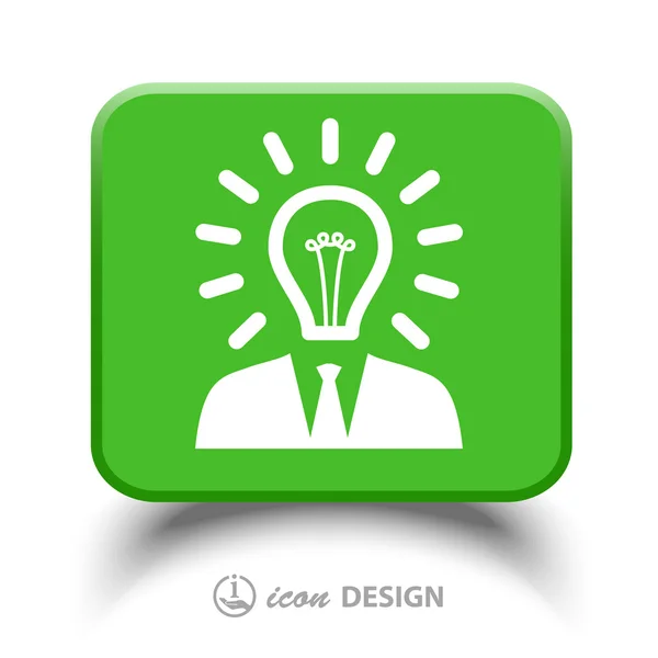 Light bulb icon — Stock Vector