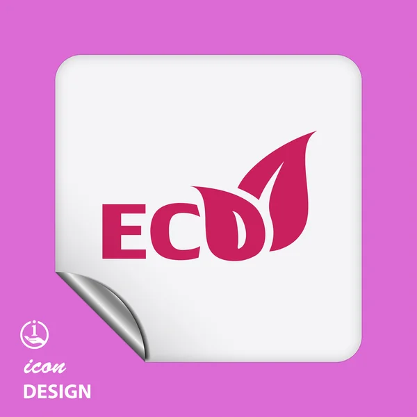 Eco leaves icon — Stock Vector