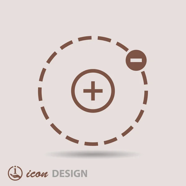 Atoom-pictogram — Stockvector