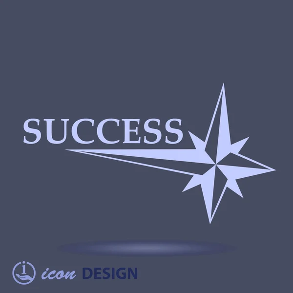 Framgång-ikonen — Stock vektor