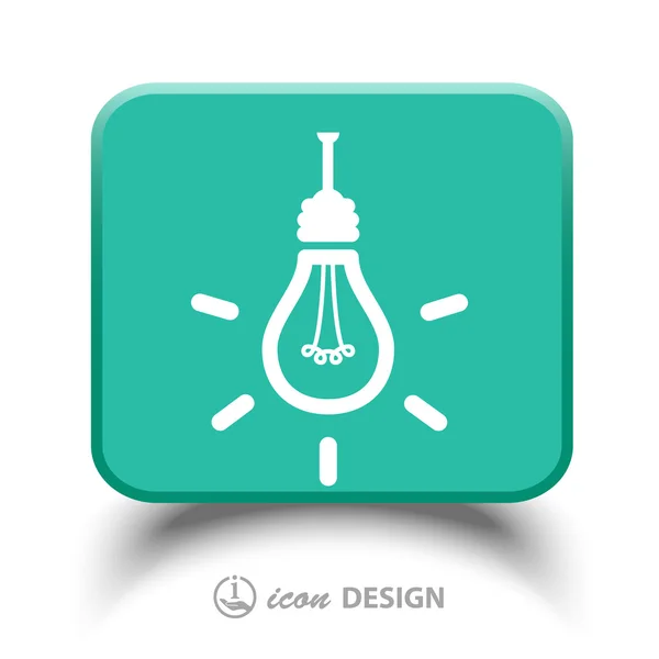 Light bulb icon — Stock Vector