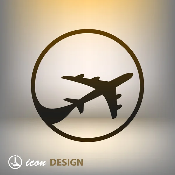 Icono del avión — Vector de stock