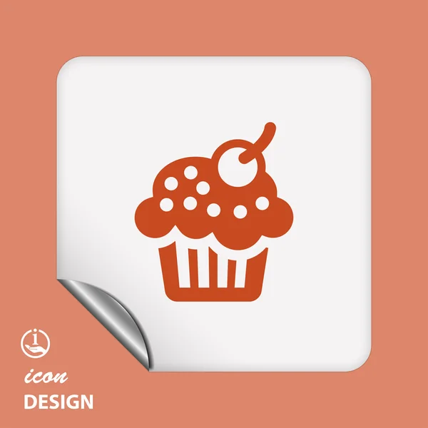 Pictogramme de gâteau — Image vectorielle
