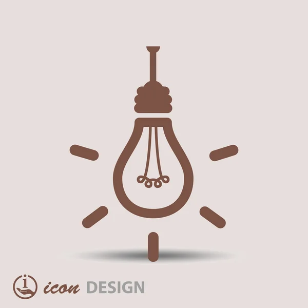 Light bulb icon — Stock Vector