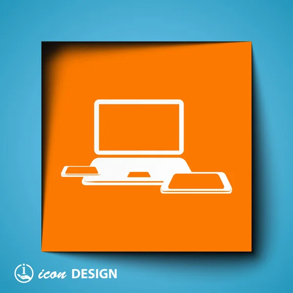 Computer icon — Stock Vector