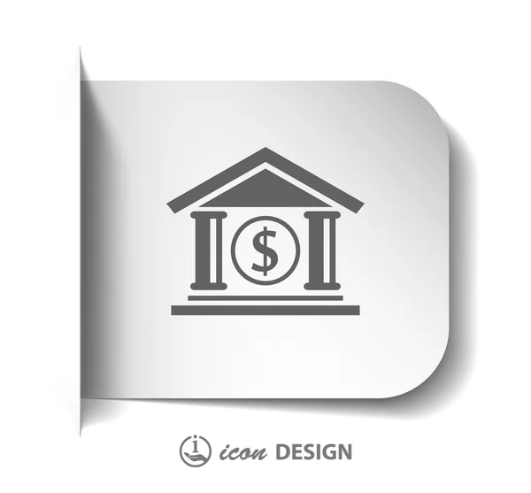 Icône de banque — Image vectorielle