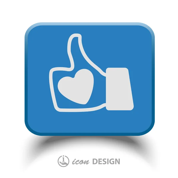 Like icon — Stock Vector