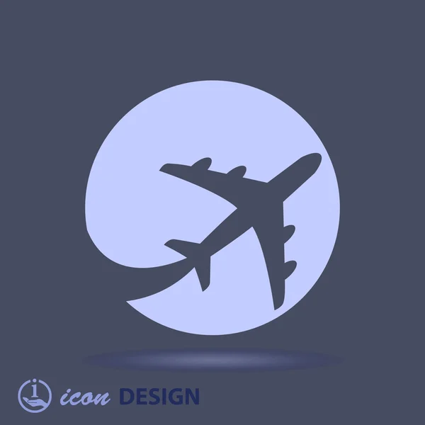 Icono del avión — Archivo Imágenes Vectoriales