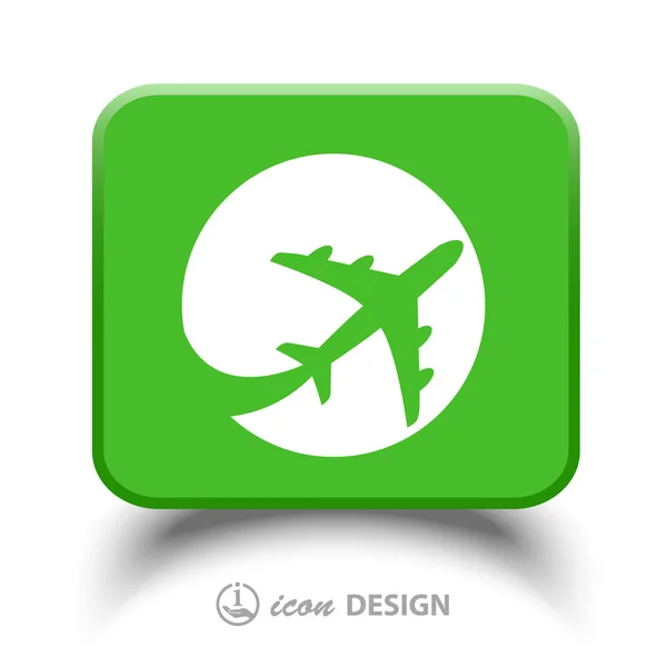 Airplane icon — Stock Vector