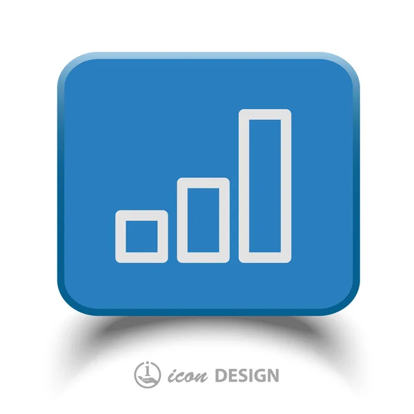 Affärsdiagram ikon — Stock vektor