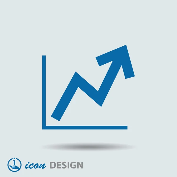 Graph icon — Stock Vector