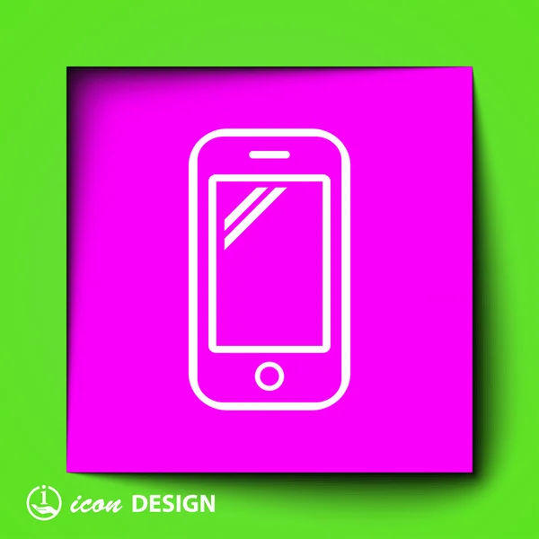 Icono del teléfono móvil — Archivo Imágenes Vectoriales