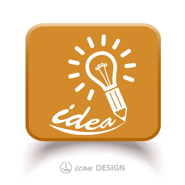 Light bulb icon — Stock Vector