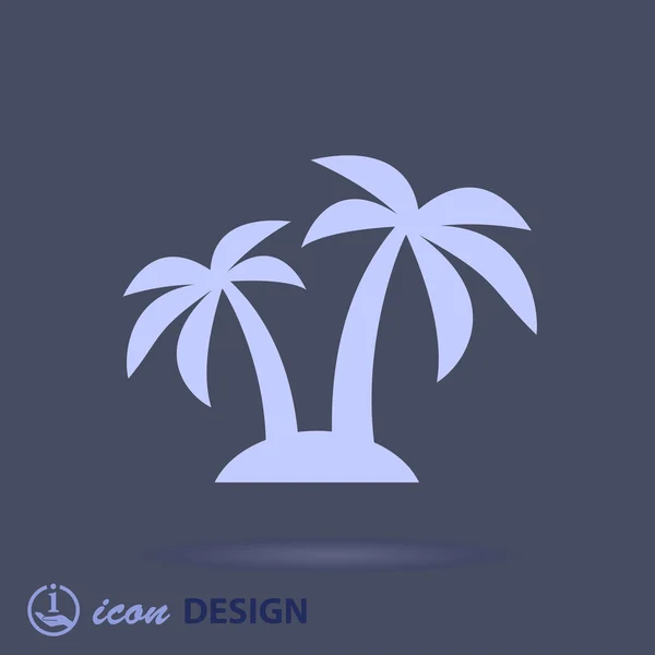 Icono de isla — Vector de stock