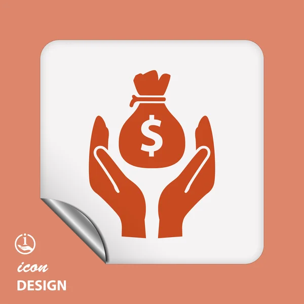 Money in hands — Stock Vector