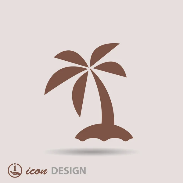 Island icon — Stock Vector