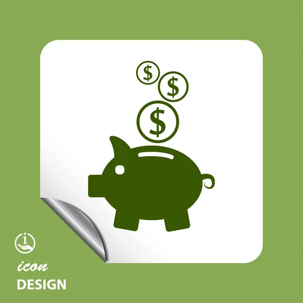 Moneybox icon — Stock Vector