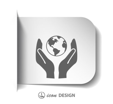 Ellerin simgesinde Küre