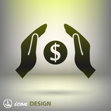 Ellerin simgesinde para