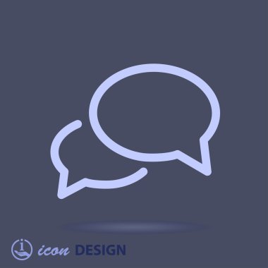 ileti veya sohbet simgesi