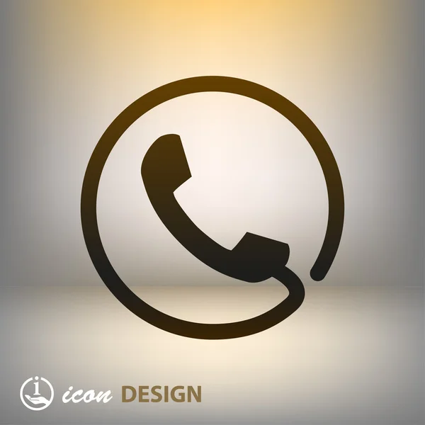 Telefoonpictogram — Stockvector