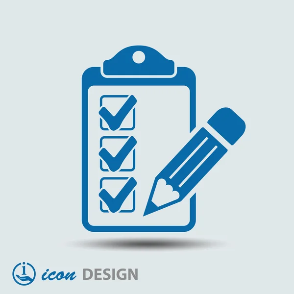 Checklist icon — Stock Vector